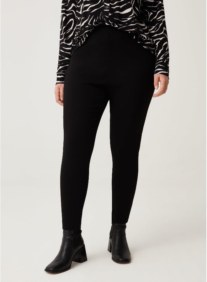 او في اس سراويل نسائية ضيقة بلون سادة من - Image 2