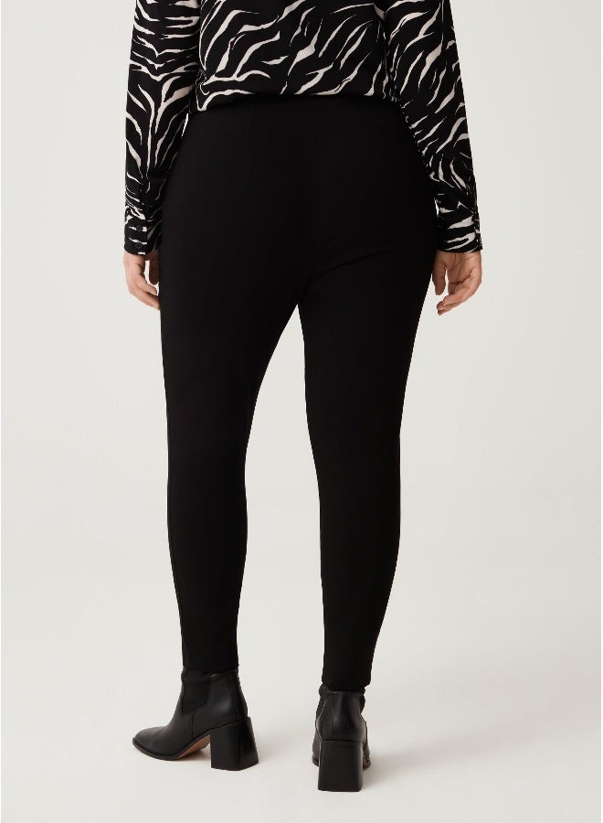 او في اس سراويل نسائية ضيقة بلون سادة من - Image 3