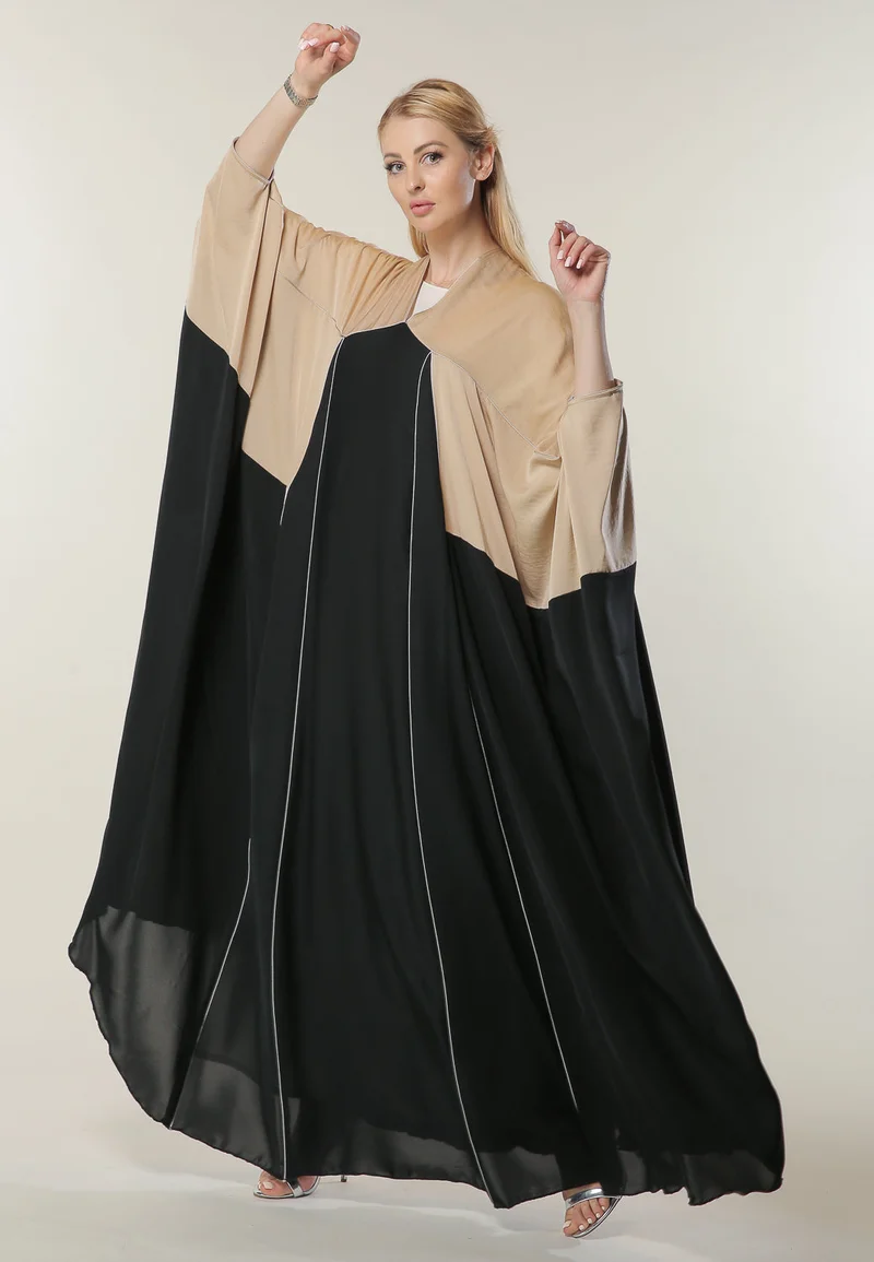 Moistreet Colorblock Farasha Abaya