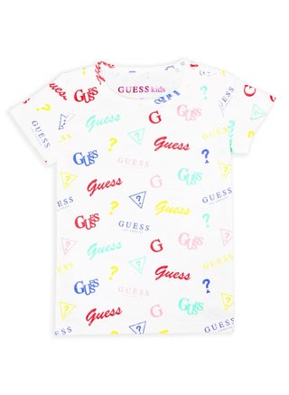 Guess Kids White Cotton T-shirt