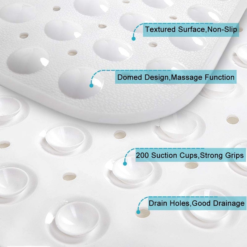 RIVUGJA Anti Skid Mat for Bath and Bathroom Shower Mat Non Slip PVC Rubber Bath Mat with Suction Cup 40 X 100 CM - Image 5