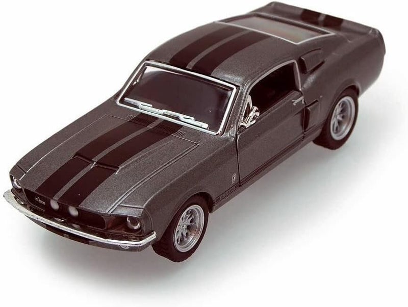 كين سمارت مجموعة كينسمارت 1967 فورد شيلبي موستانج GT500 المكونة من 4 سيارات بمقياس 1:38 بطول 5 بوصات من السبائك المصبوبة لعبة سباق مع حركة سحب للخلف - Image 3