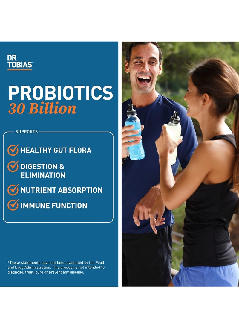 Dr. Tobias Probiotics 30 Billion, Including Spore-Forming Strains Patented DRcaps, 30 Delayed Release Capsules  - Image 3