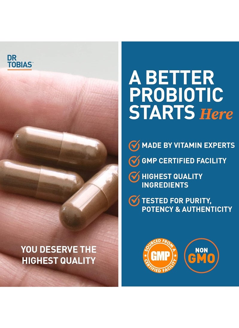 Dr. Tobias Probiotics 30 Billion, Including Spore-Forming Strains Patented DRcaps, 30 Delayed Release Capsules  - Image 5
