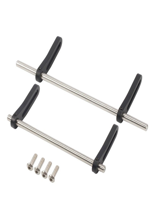 AMK Adjustable 1/10 Scale Bumper Mount Front Rear, Metal Bumper Set Complete for RC Crawler Axial SCX10 Element Enduro Gen7 Gen8 TRX6 TRX4 Upgrades (Black) - Image 1