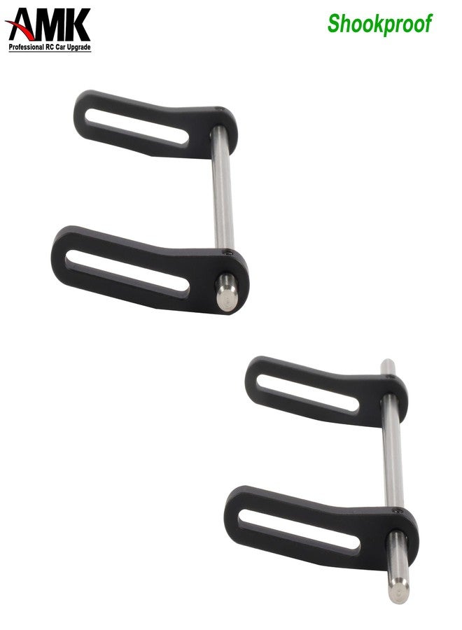 AMK Adjustable 1/10 Scale Bumper Mount Front Rear, Metal Bumper Set Complete for RC Crawler Axial SCX10 Element Enduro Gen7 Gen8 TRX6 TRX4 Upgrades (Black) - Image 4