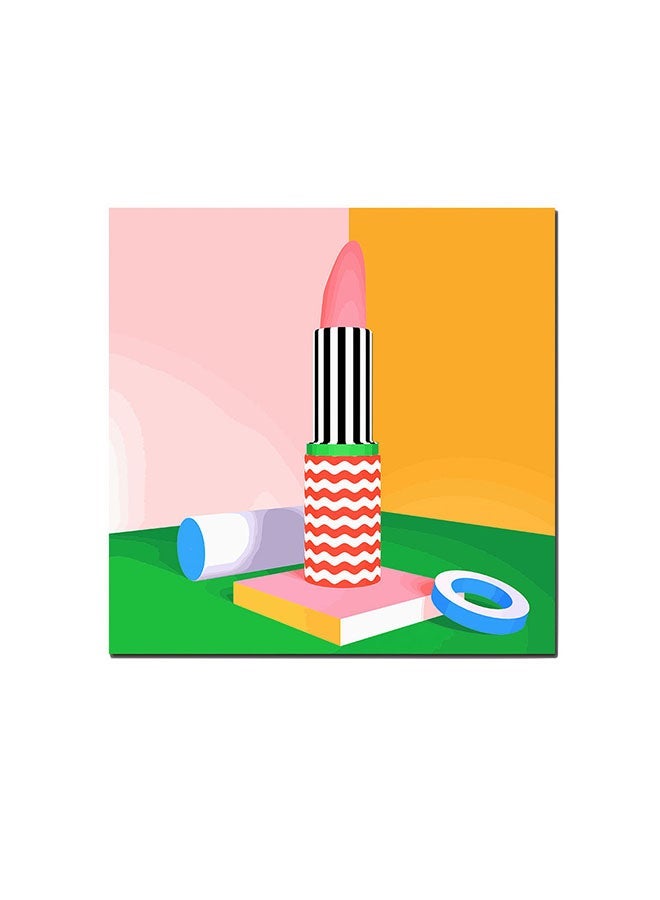 RYN Lip Stick Pop Art Wall Art Painting Multicolour 30 x 30centimeter - Image 1