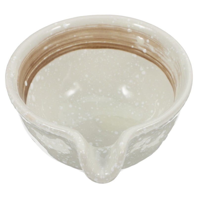 Japanese Ceramic Dipping Bowl With Spout Small Appetizer Plate Heat Resistant - Image 2