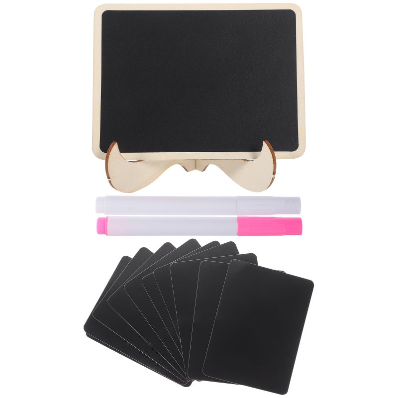 Mini Wooden Chalkboard Signs Set With 10 Boards 2 Chalk Pens And 10 Films - Image 2