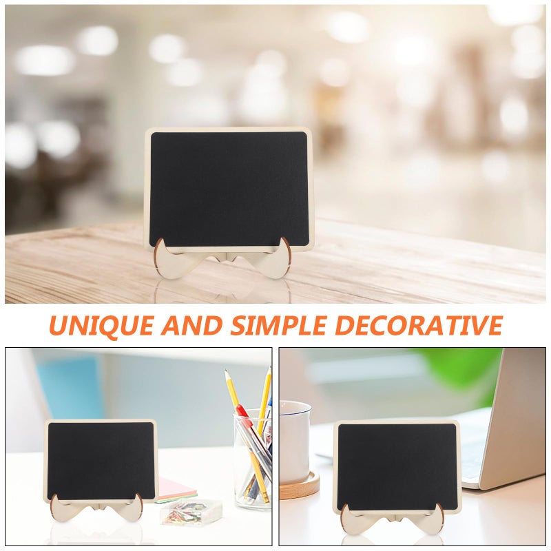 Mini Wooden Chalkboard Signs Set With 10 Boards 2 Chalk Pens And 10 Films - Image 4