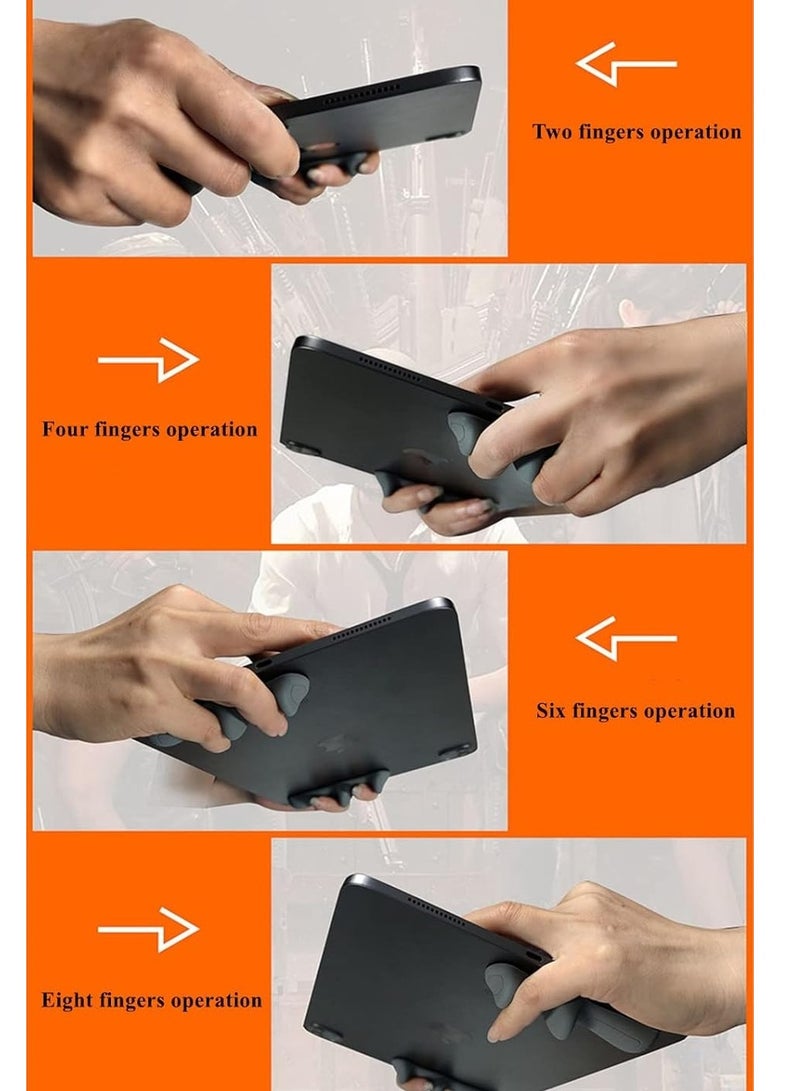 Gaming Handle for iPad, Multi-Finger Operation Silicone Gamepad Grip, Tablet Game Controller for PUBG/Knives Out/Rules of Survival