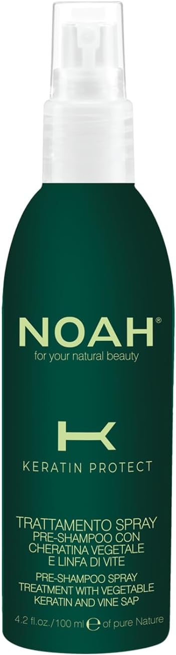 NOAH PreShampoo Spray Treatment 100ml Repairing PreWash Hair Treatment with Vegetable Keratin Vine Sap Strengthens Damaged Brittle Chemically Treated Hair Silicone ParabenFree