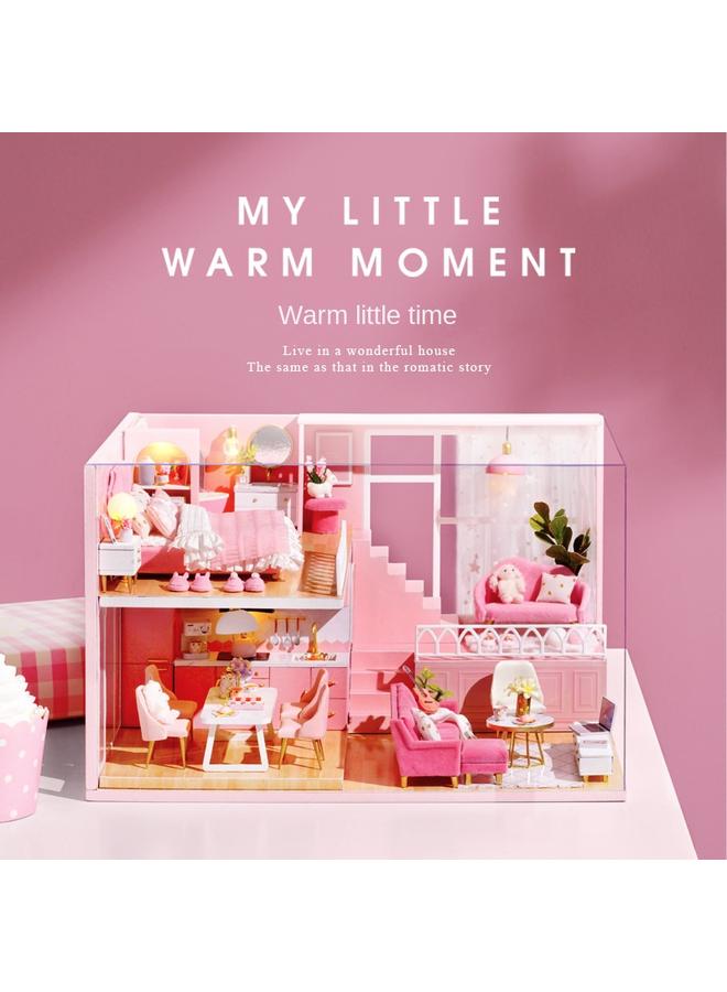Bluejw Zhiqu House Diy Cabin Stereo Assembled Attic Sugar Girl's Wind Loft Apartment Gift Warm Time - Image 1