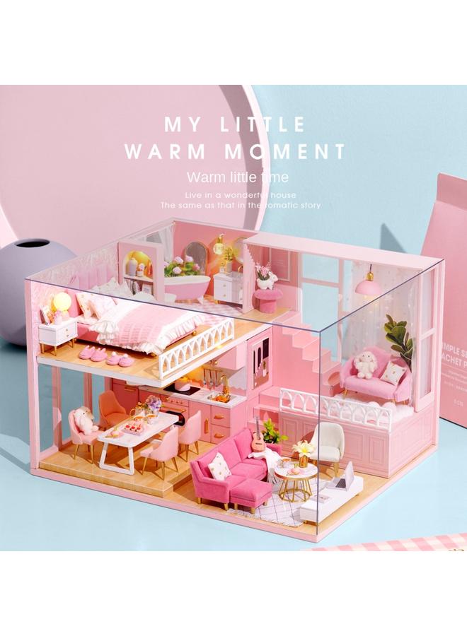 Bluejw Zhiqu House Diy Cabin Stereo Assembled Attic Sugar Girl's Wind Loft Apartment Gift Warm Time - Image 4