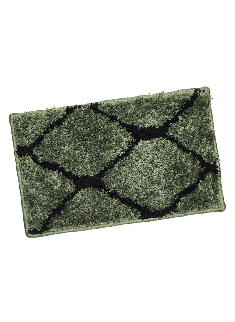 ADIRNY ADIRNY Microfiber Door Mat for Home Office Bedroom Bathroom Green 59x39cm Rectangular Rug 185225 