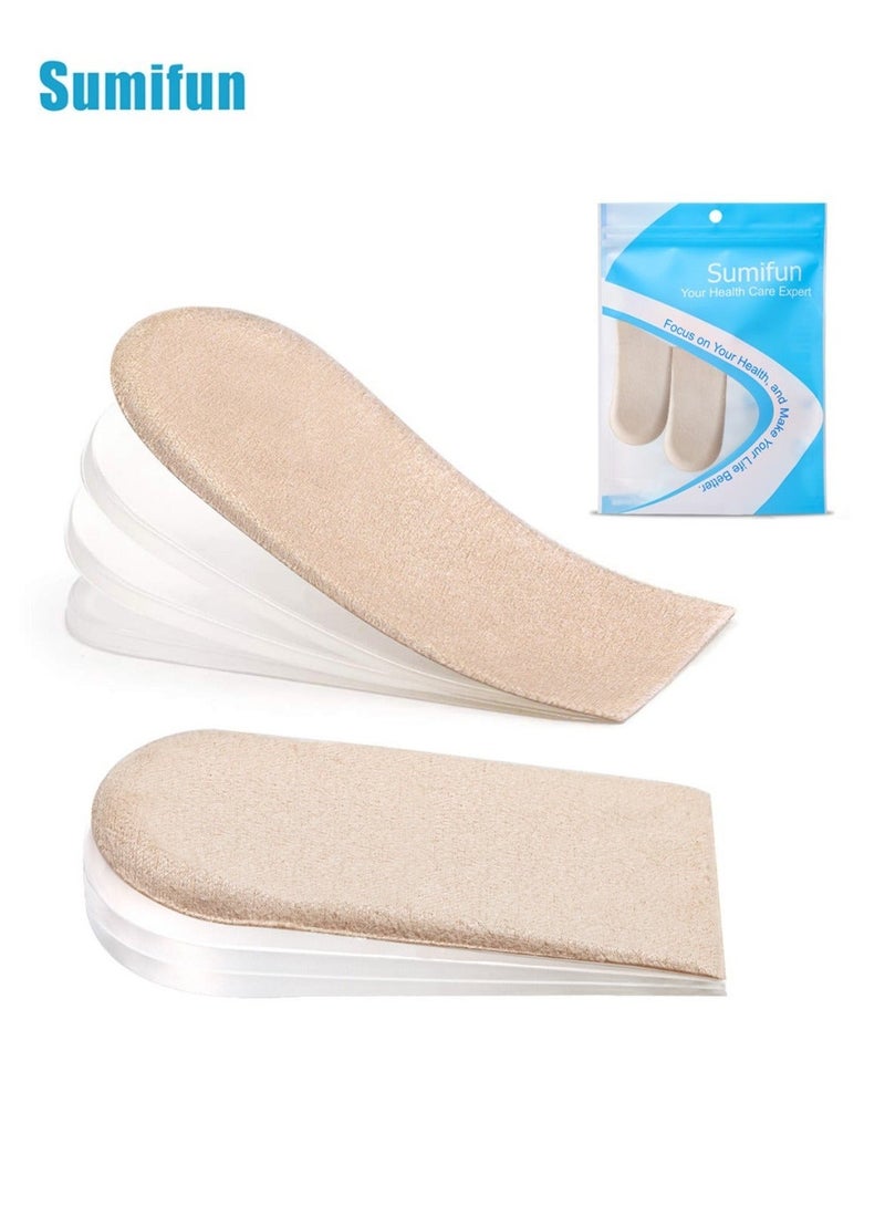 Sumifun Adjustable Height Enhancer Invisible Insole Unisex (2 Suede Pads + 6 Gel Pads) - Image 1