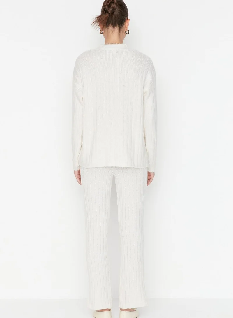 trendyol Button Down Cardigan & Pants Set