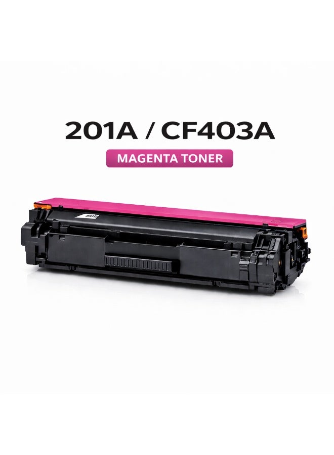 مالتي كلر خرطوشة حبر متوافقة HP 201A CF403A ماجنتا – حبر ليزر عالي الجودة - Image 1