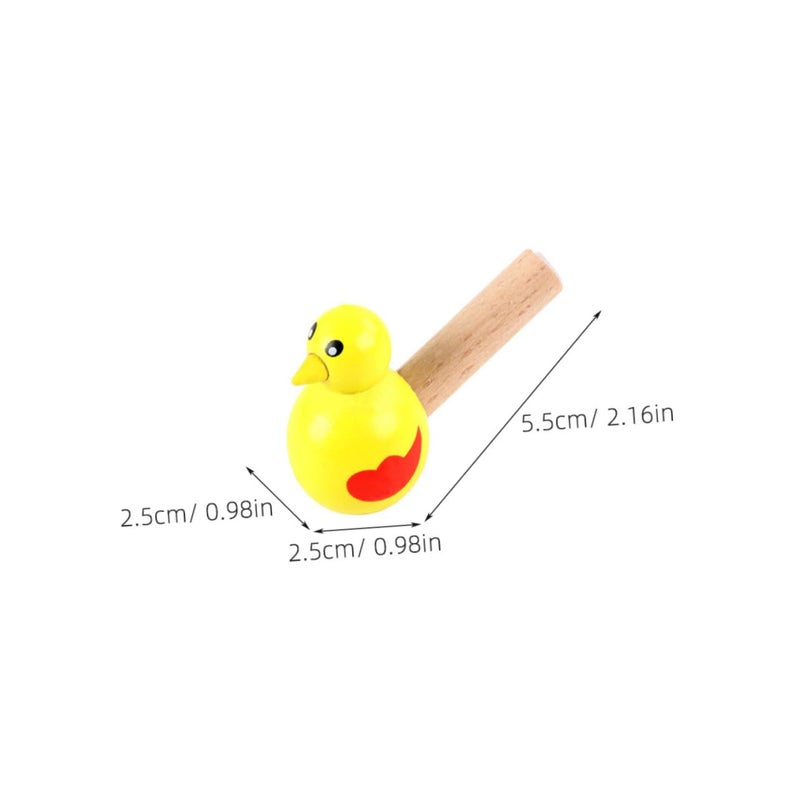Wooden Bird Whistle Musical Toys For Toddlers 4 Pieces Safe Baby Toys Random Color - Image 3