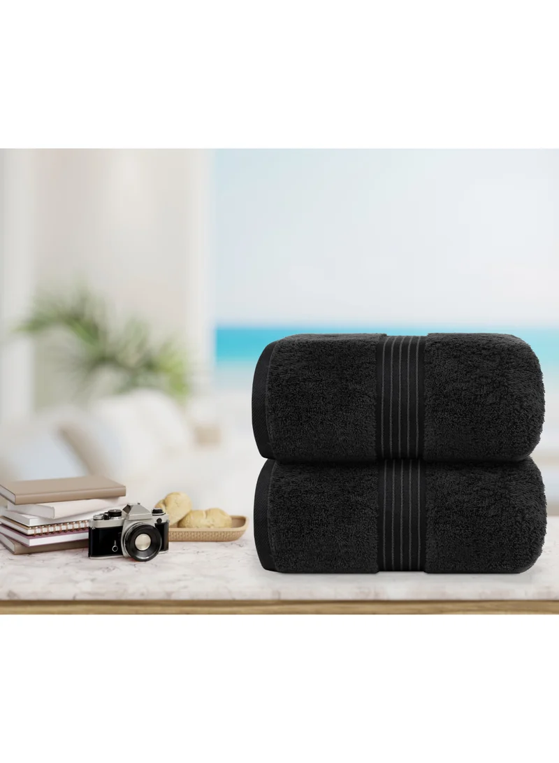 Bliss Casa Bliss Casa - 2 Piece Bath Sheets, 100% Combed Cotton 550 GSM Superior Quality Towels, Quick Dry Highly Absorbent 90x180 cm