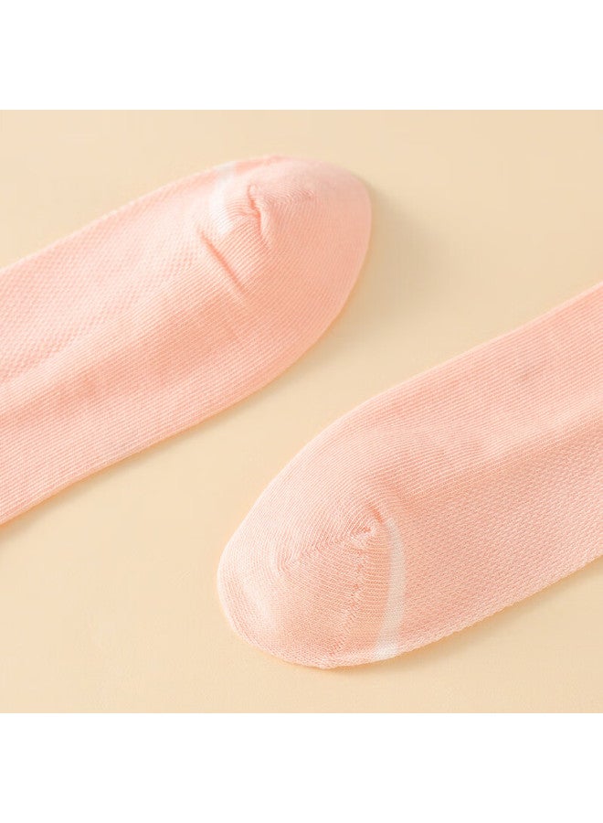 Red Bean Children's Socks Summer Thin Boys And Girls Mesh Breathable Cotton Socks Baby Mid-tube Four Seasons Socks W5022 20-22 - Image 5