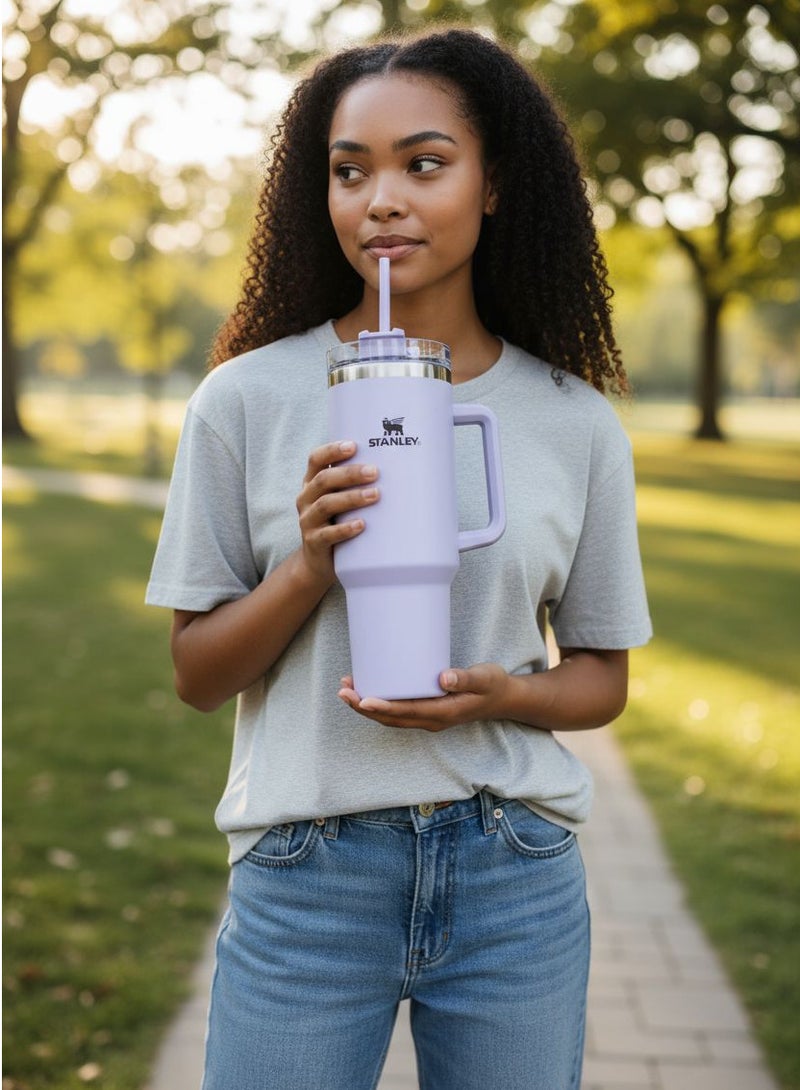 Stanley 2 Pieces Stanley Quencher H2.0 FlowState Stainless Steel Vacuum Insulated Tumbler with Lid and Straw for Water, Iced Tea or Coffee, Smoothie and More,40 oz - Image 3