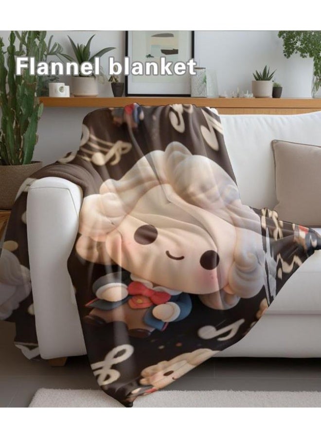 general Baby and children's cartoon flannel thin blanket (warm and comfortable, suitable for sleep, game use) 70cm*100cm - Image 1