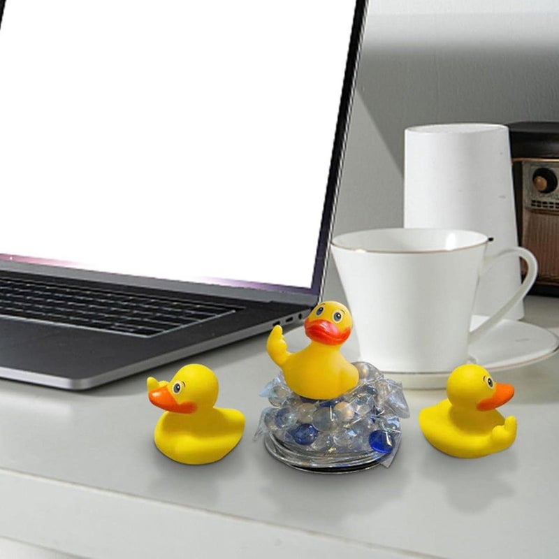 woobles Finger Rubber Duck Toy - Mikilon Rubber Duck for Bath, Car Dashboard Decoration, Novelty Gift, 2.28 Inch, 1 PC - Image 3