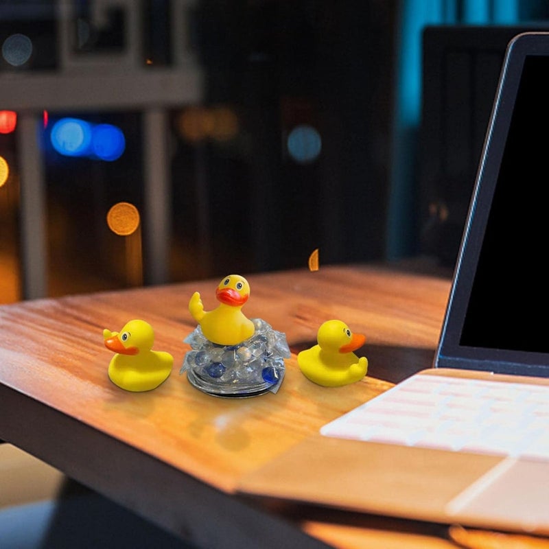 woobles Finger Rubber Duck Toy - Mikilon Rubber Duck for Bath, Car Dashboard Decoration, Novelty Gift, 2.28 Inch, 1 PC - Image 2