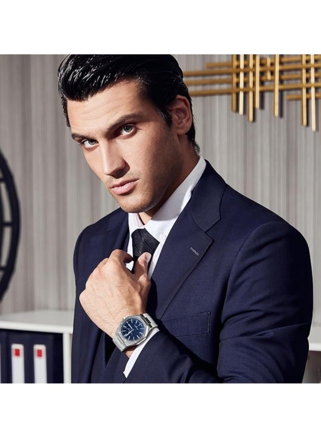 Sapphero Watch for Men Stainless Steel Mens Watches Waterproof Analog Quartz Movement Wrist Watch Gifts for Men - Image 4