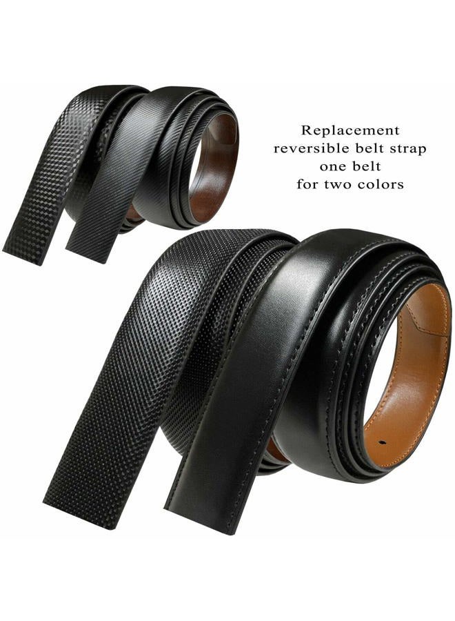 Belts.com Reversible Belt Strap Replacement Genuine Leather Dress Belt Strap, 1-1/8", 1-1/4", 1-3/8" Wide, Black/Tan-30mm-02, 44 - Image 4