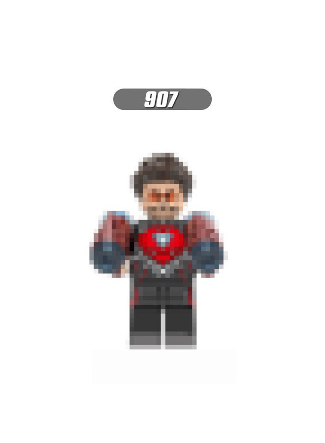 Cross-Border Customizable Best-Selling Movie Series Iron Avengers Alliance Compatible With Lego Building Blocks Minifigure Educational Toys