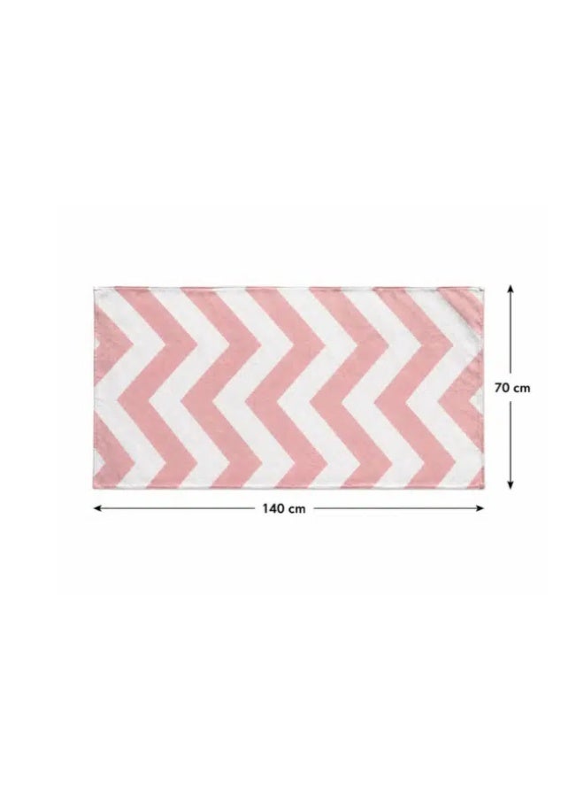 Mintra Beach Towel L 140 x 70 cm – Fast Drying Lightweight Microfiber Beach Towel, Oversized Sand-Free Travel Towel for Beach, Pool, Gym & Vacation zigzag PinkBeach Towel L 140 x 70 cm – Fast Drying Lightweight Microfiber Beach Towel, Oversized Sand-Free Travel Towel for Beach, Pool, Gym & Vacation zigzag Pink - Image 2