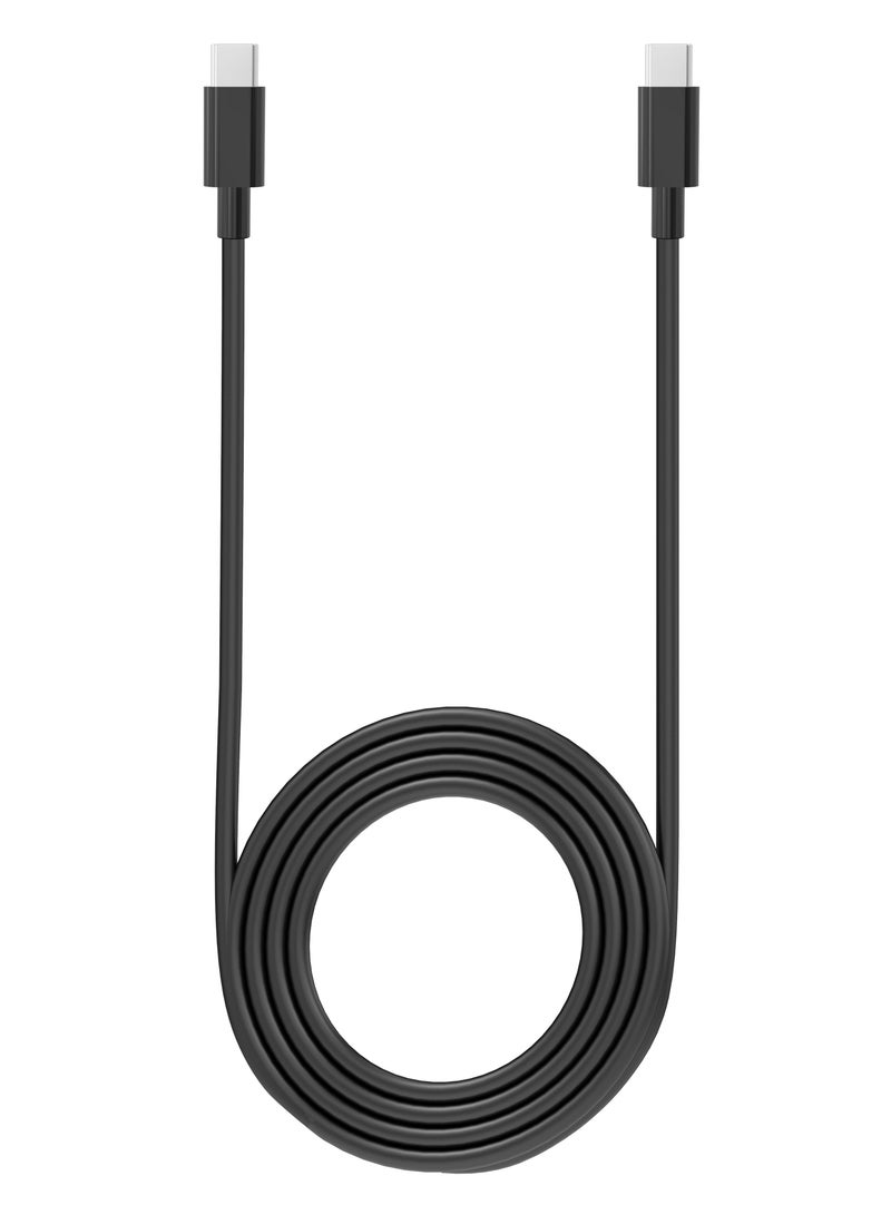 Youque 100w USB C to USB C Charging Cable PVC PD Fast Charge Cable for iPhone 16 Pro Max, iPhone 16 Pro, iPhone 16 Plus, iPhone 16, iPhone 15 Pro Max, iPhone 15 Pro, iPhone 15 Plus, iPhone 15, iPhone 14 Series, iPhone 13 Series, MacBook Air, Mac Book Pro, New iPad Pro, iPad Air, Mini, Samsung, Pixel, All PD USB C Charger 1.2M Black 