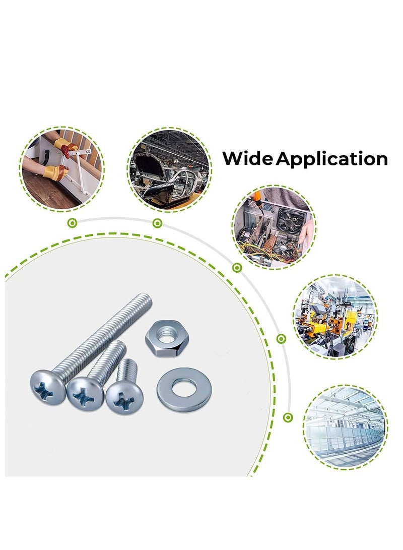 RACO Machine Screws/Bolts Stainless Steel Round Head Phillips Screws Muliti Purpose Use (100, 6x25mm) - Image 3