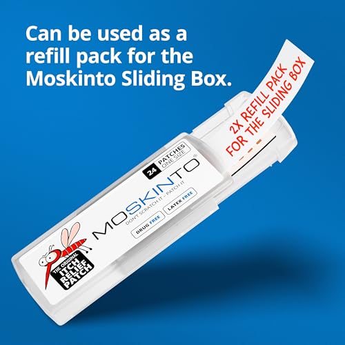 Moskinto, The Original Mosquito Itch Relief Patches for Kids & Adults, Bug Bite Patches Soothe Swelling & Itching Instantly, Anti Itch Bug Bite Relief, Suction Tool Alternative Travel Pack, 48 Count - Image 4