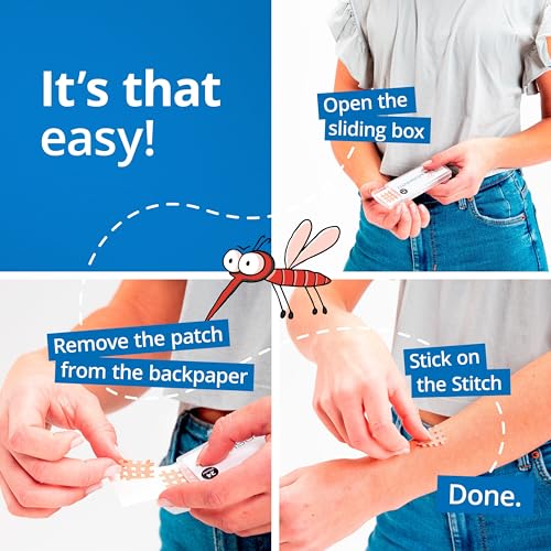 Moskinto, The Original Mosquito Itch Relief Patches for Kids & Adults, Bug Bite Patches Soothe Swelling & Itching Instantly, Anti Itch Bug Bite Relief, Suction Tool Alternative Travel Pack, 48 Count - Image 5
