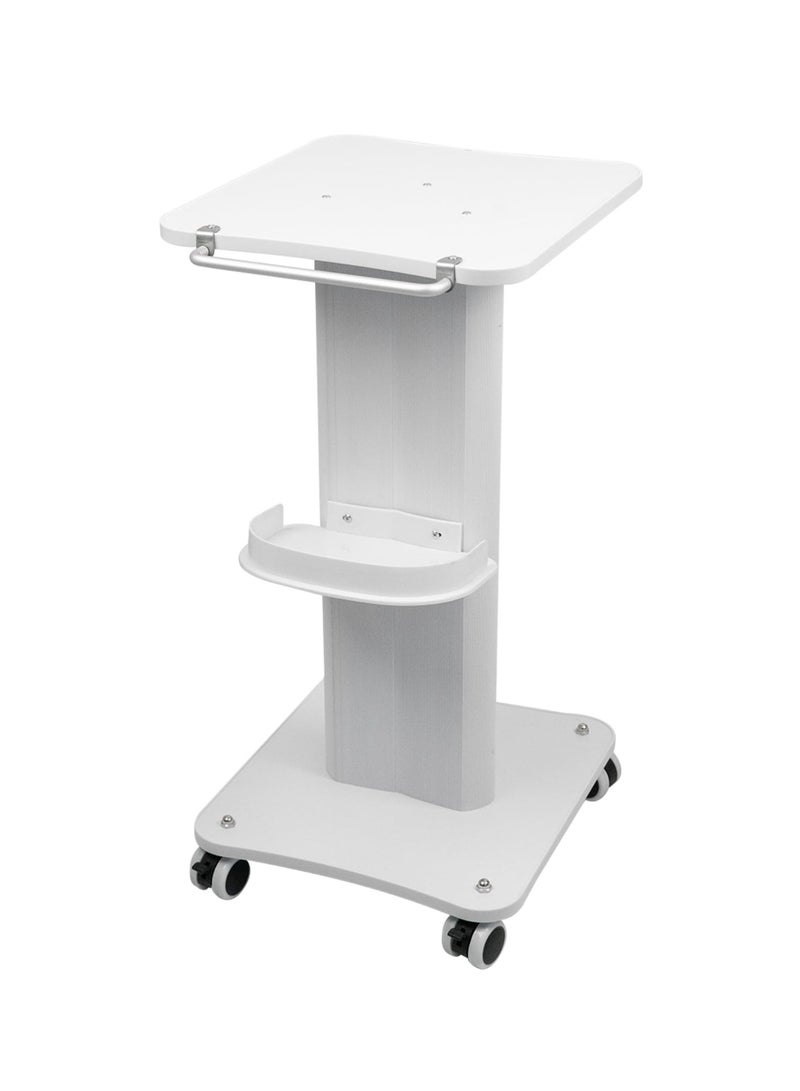 Meishida Hydra Facial Machine Cart Beauty Rolling Trolley Stand with Tray, 360° Rotation Beauty Salon Spa Equipment (White) - Image 1