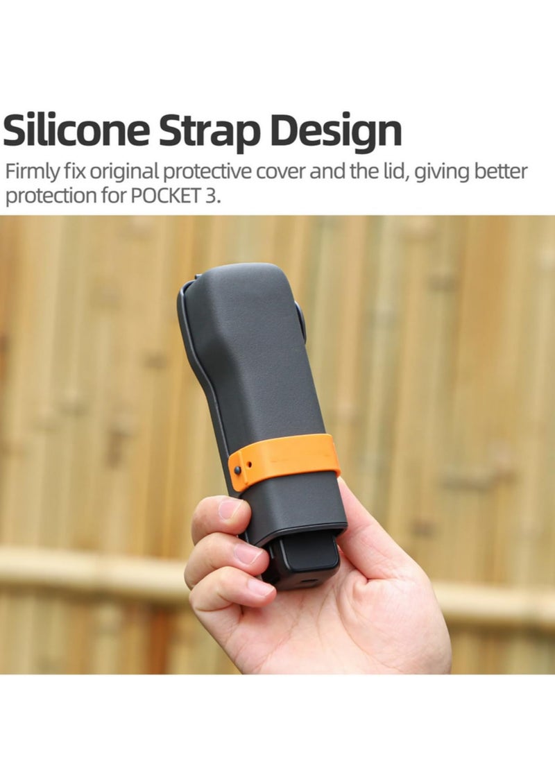 For DJI Osmo Pocket 3 Protective Case Flip Cover Quick Release with Silicone Straps All-Round Anti-Fall Protection for Gimbal Lens Screen Accessories Secure Fit for Outdoor Shooting  - Image 4