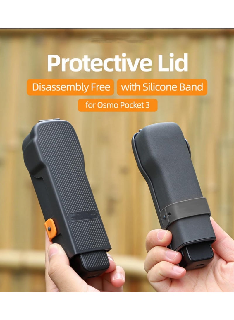 For DJI Osmo Pocket 3 Protective Case Flip Cover Quick Release with Silicone Straps All-Round Anti-Fall Protection for Gimbal Lens Screen Accessories Secure Fit for Outdoor Shooting  - Image 5