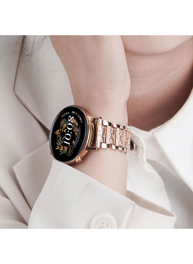 Watchbond Compatible With Huawei Watch Gt4/5 Women's 41mm, Swarovski Watch Strap, Smart Business Watch Gt5/gt4, Fashionable Chanel-style 18mm Women's Diamond-inlaid Watch Chain, Wristband Accessories - Image 4