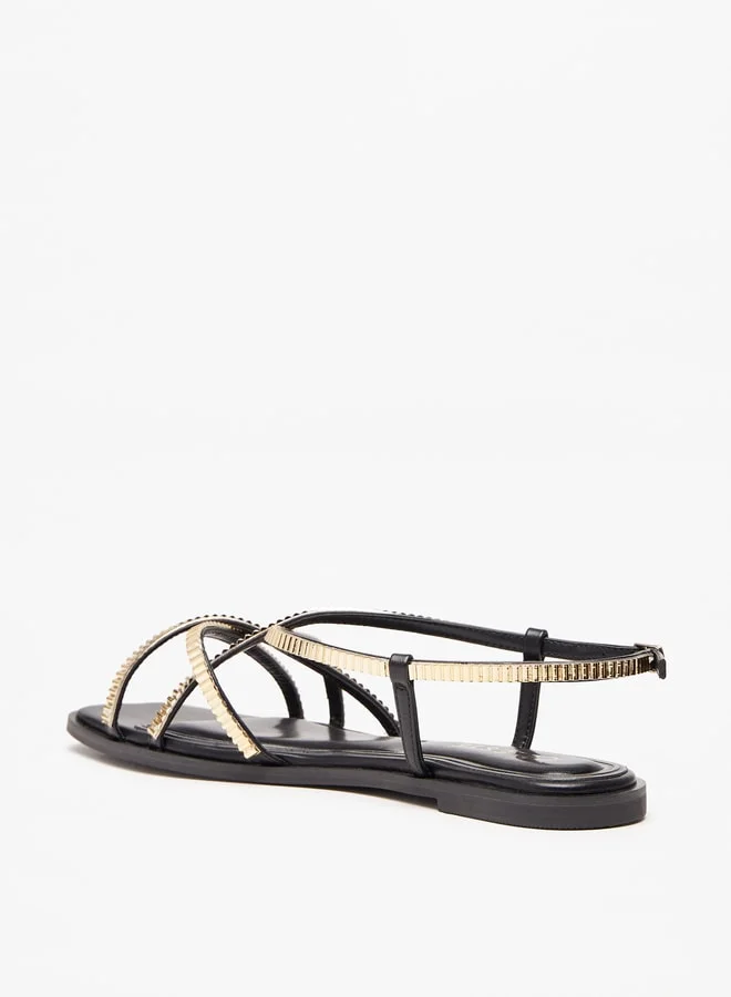 Celeste Women's Embellished Sandal with Buckle Closure