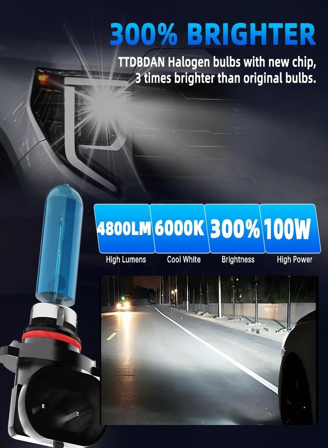 TTDBDAN Headlights Fit For Hyundai Veloster 2012-2017 With Projector Halogen Headlight Bulbs,H7 High Beam+ H7 Low Beam,Plug And Play,Pack of 4 (Hyundai Veloster 2012-2017 With Projector) - Image 2