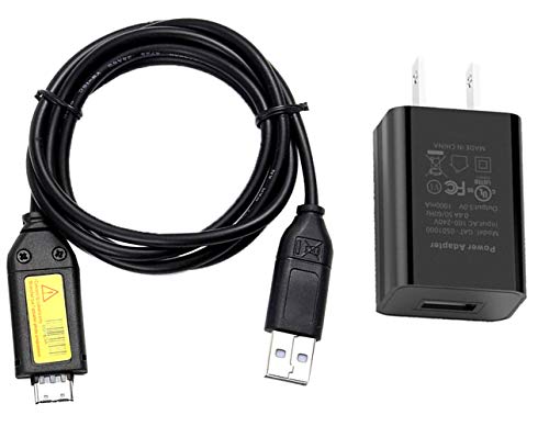 MaxLLTo for Samsung ST61 ST65 ST70 PL120 USB Cable, AC Power Battery Charger Cable Cord for Samsung Digital Camera - Image 1