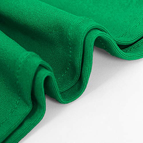 Peomeise 50pcs Emerald Spandex Chair Sashes with Buckle Slider for Wedding, Party Decoration - Image 3