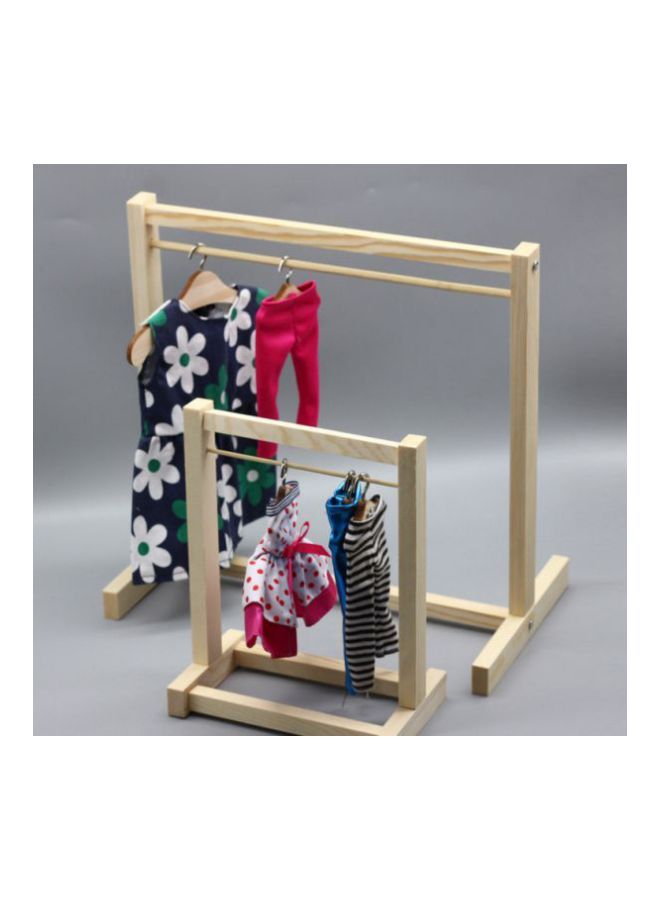 1 Pcs Wooden Doll Clothes Hanger - Image 2