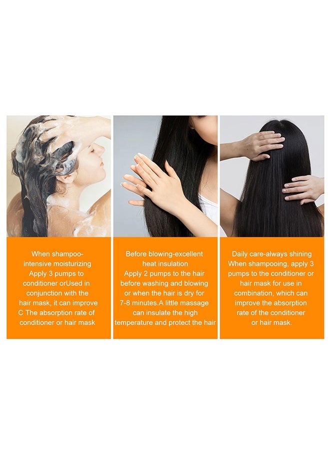 EELHOE Morocco Silk Bright Hair Care Essential Oil - Smooth & Shine Anti-frizz Hair Serum,Morocco Oil Silk Bright Hair Frizz-free Serum,Smoothing Natural Hair Care Essential Oil Reduce Dry,Curly,Wavy,Damaged Hair - Image 4