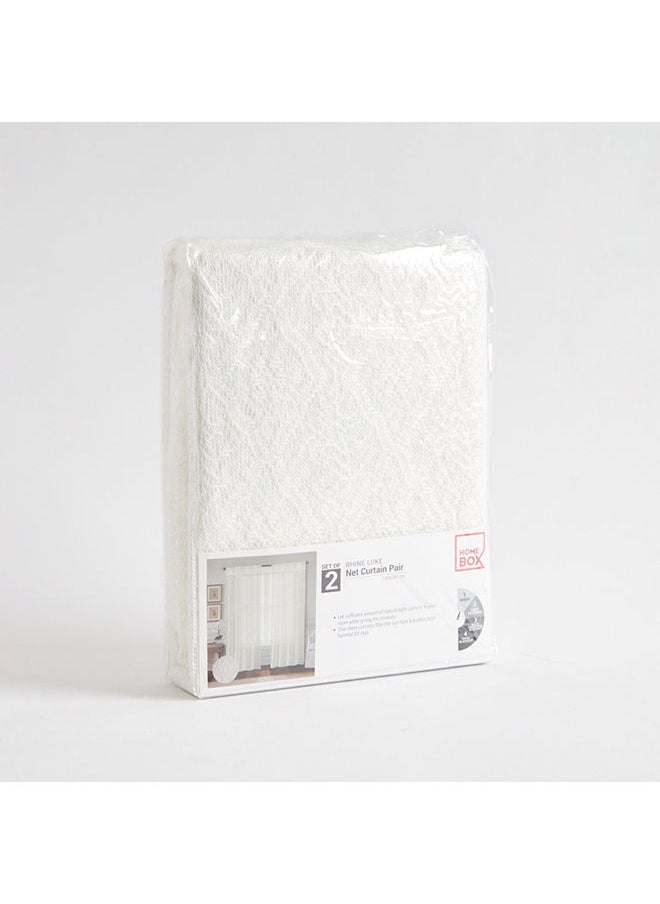 Home Box - Rhine Luke 2-Piece Net Curtain Set 240x140 cm - Image 1