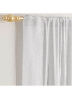 هوم بوكس طقم ستائر شبكية قطعتين لوك من راين - 140x240 سم  - Image 2