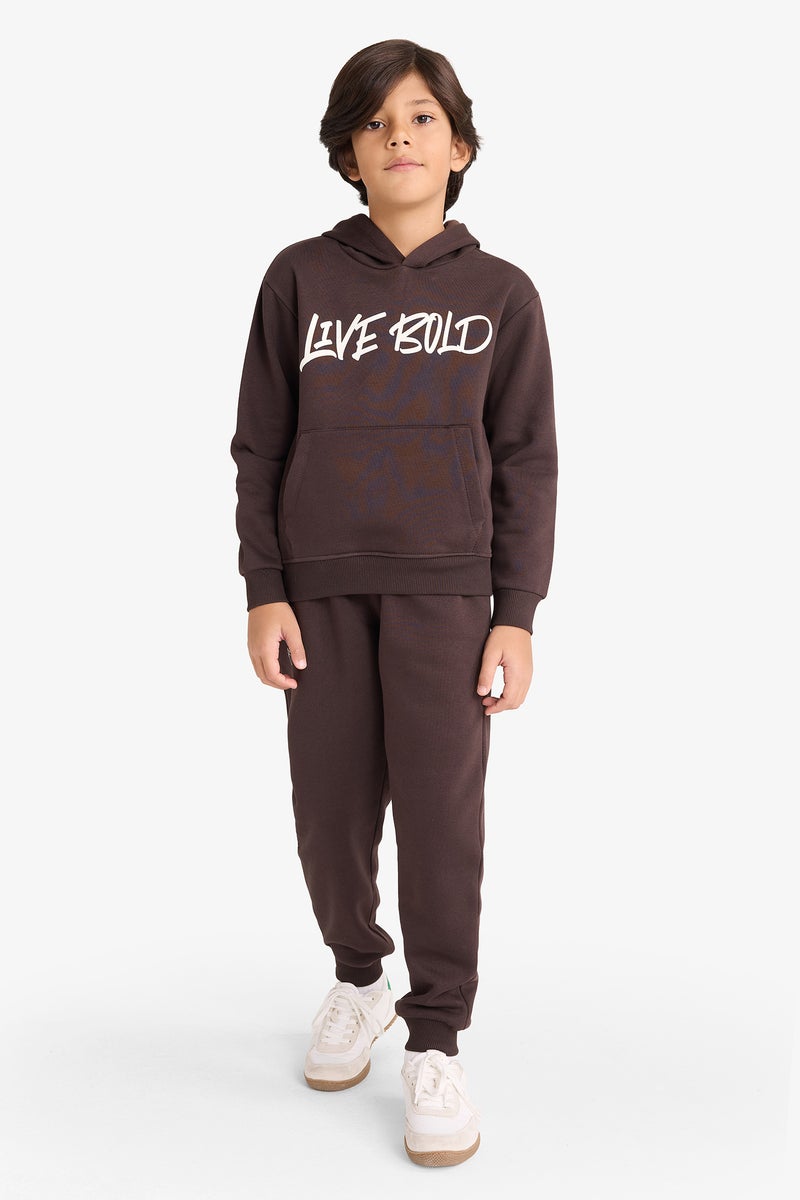 DeFacto Brown Boy Regular Fit Trousers Casual - Image 4